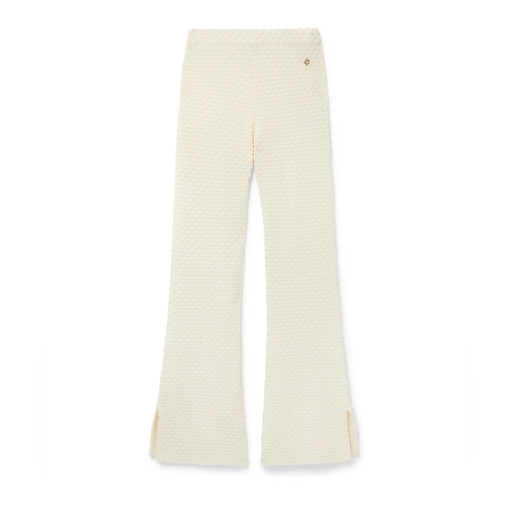 CASABLANCA Cream Textured Pants